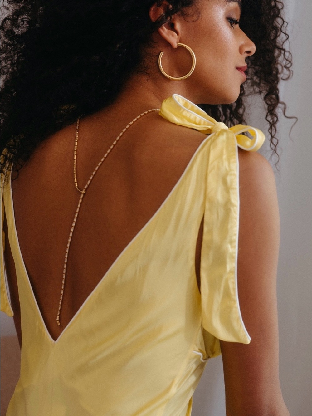 Crystal Haze Mini Baguette Lariat Necklace
